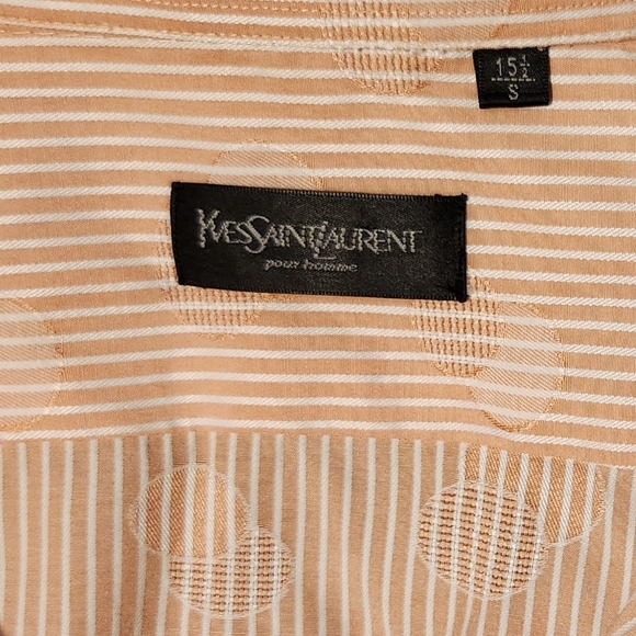 Yves Saint Laurent Men's Stripe and Patterned Shirt - Picture 7 of 8